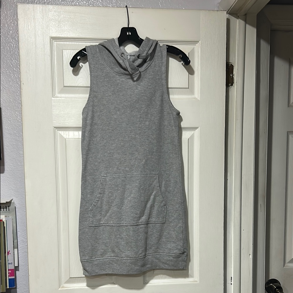 LOF Gray Sleeveless Mini Dress